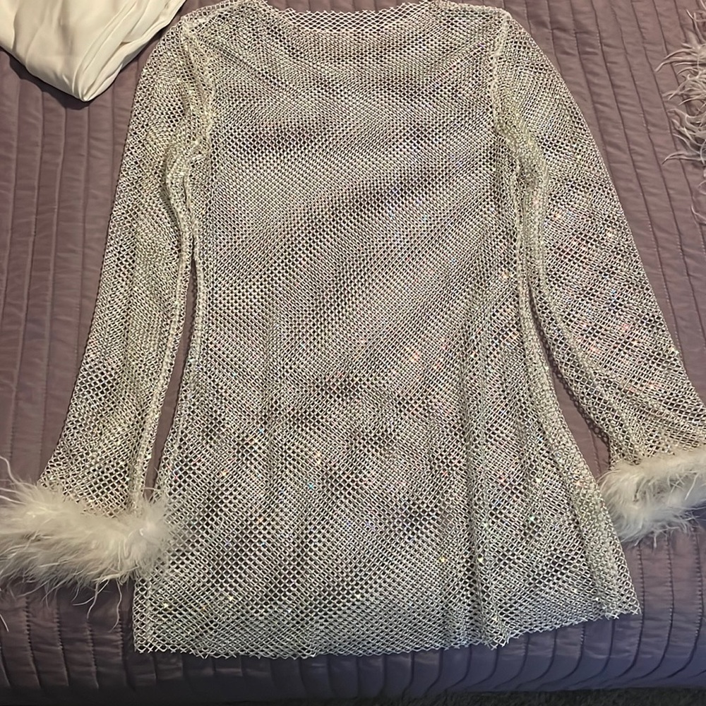 WHITE FOX mesh dress worn once